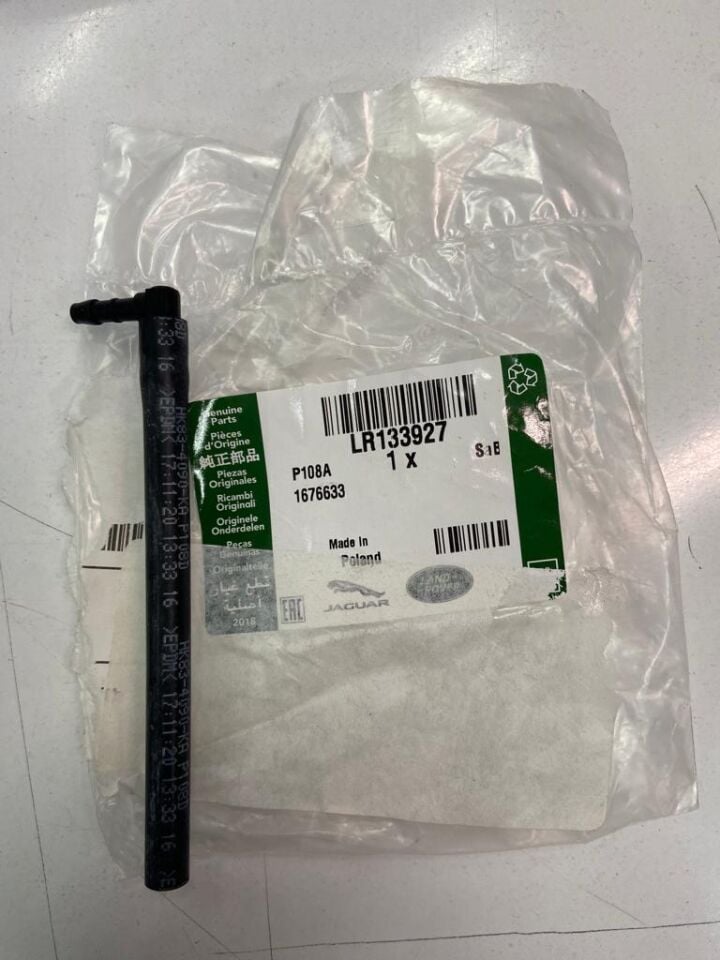 LR133927 - MOTOR TAKOZ HORTUM SAĞ (2.0L VELAR) - Land Rover