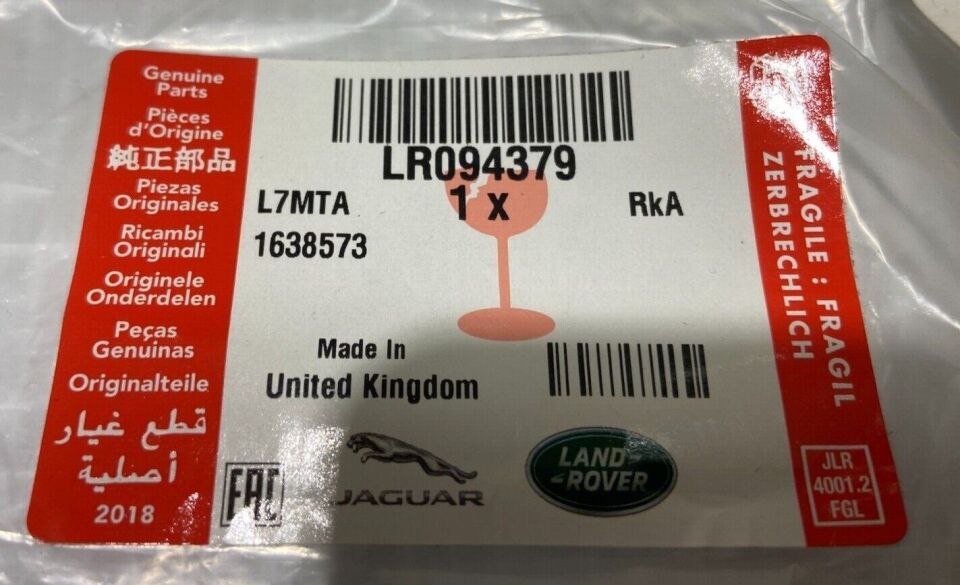 LR094379 - ÖN RANGE YAZI/SİYAH (3.0L V6/VOGUE) - Land Rover