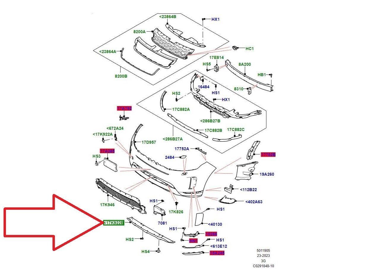 LR138688 - ÖN ÇEKİ DEMİR KAPAĞI (NEW EVOQUE) - Land Rover