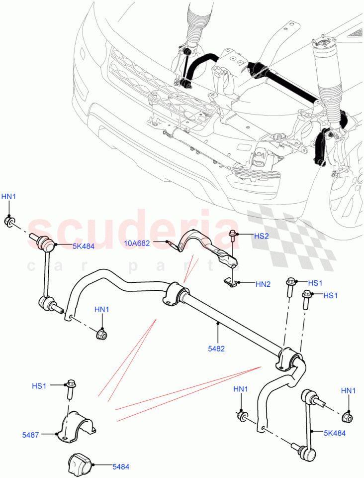 LR166807 - ÖN VİRAJ DEMİRİ ( RRS/2015) - Land Rover