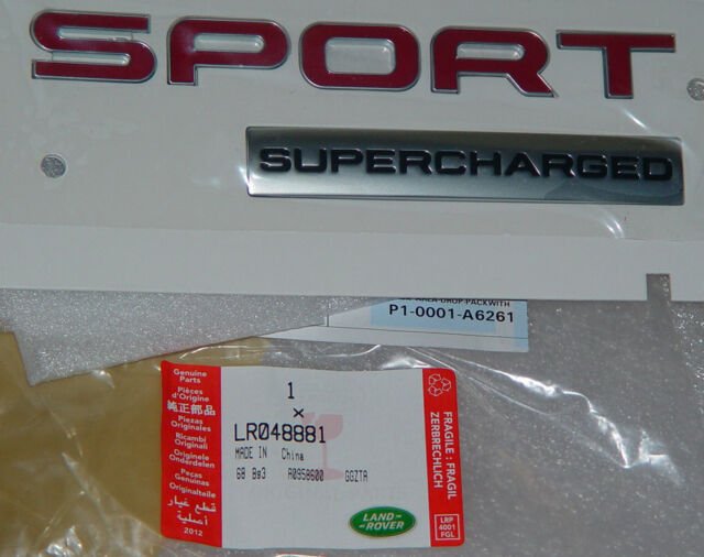 LR048881 - SPORT SCHARGED/KIRMIZI(3.0LV6 - Land Rover