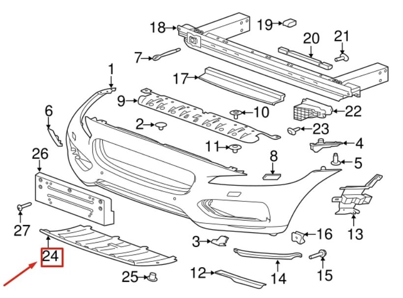 T4A39063LML - ÖN TAMPON ÇEKİ DEMİR KAPAĞI (F-PACE) - Jaguar