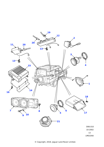 AWR4607 - TWEETER KAPAK(TD5) - Land Rover