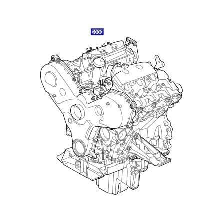 LR086430 - MOTOR KOMPLE (3.0 V6 GEN2 TWIN TURBO) - Land Rover