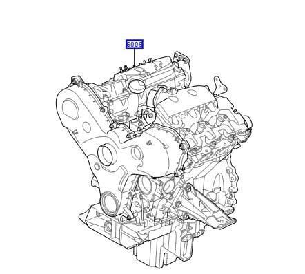 LR086430 - MOTOR KOMPLE (3.0 V6 GEN2 TWIN TURBO) - Land Rover