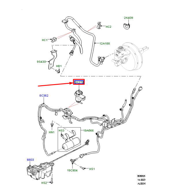 LR187001 - TURBO VAKUM SOLENOİD (DİSCO-5/NEW DEF./VELAR ) - Land Rover