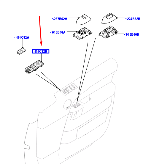 LR045391 - CAM DÜĞME PANELİ KAPAĞI SOL 3.0L V6 (SPORT) - Land Rover