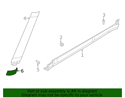 LR174352 - ÖN CAM DİREK ALT BAKALİT SOL (NEW DEF) - Land Rover