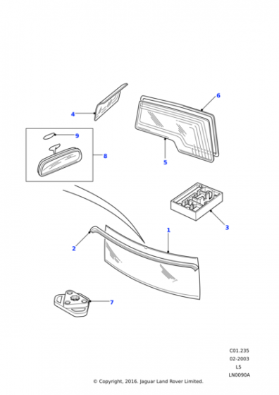 DCB101510G - ÖN CAM ÜST ÇITASI (TD5/V8) - Bearmach