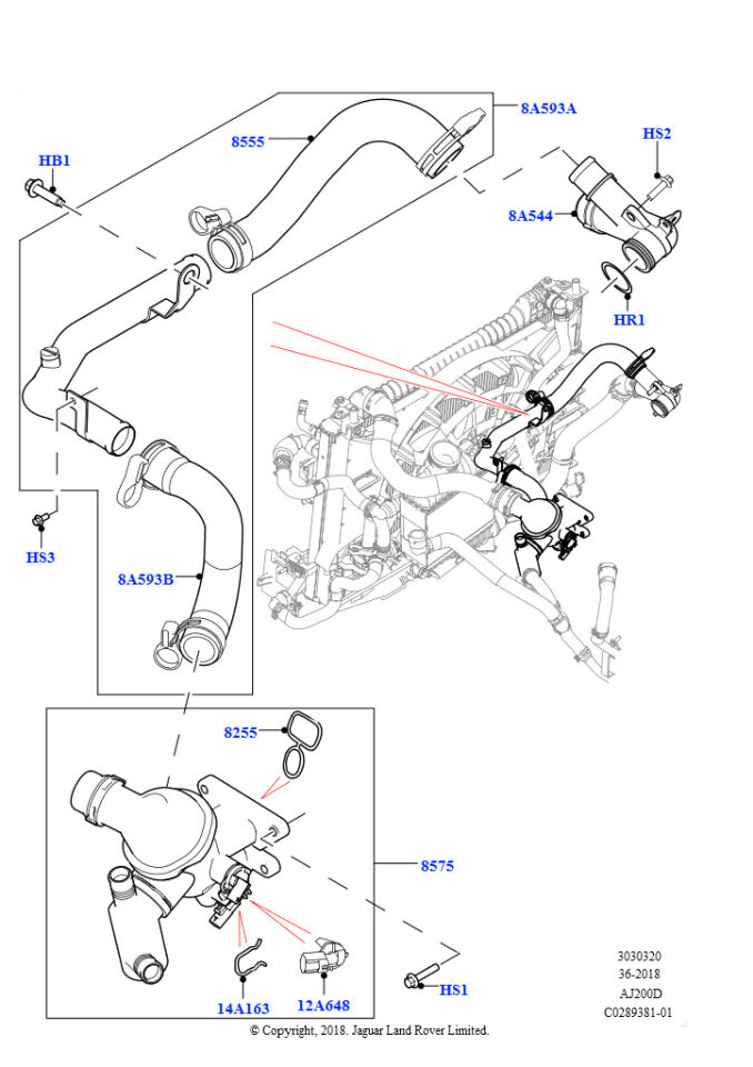 LR097266 - EGR SOĞUTUCU BORU O RİNG (VELAR) - Land Rover