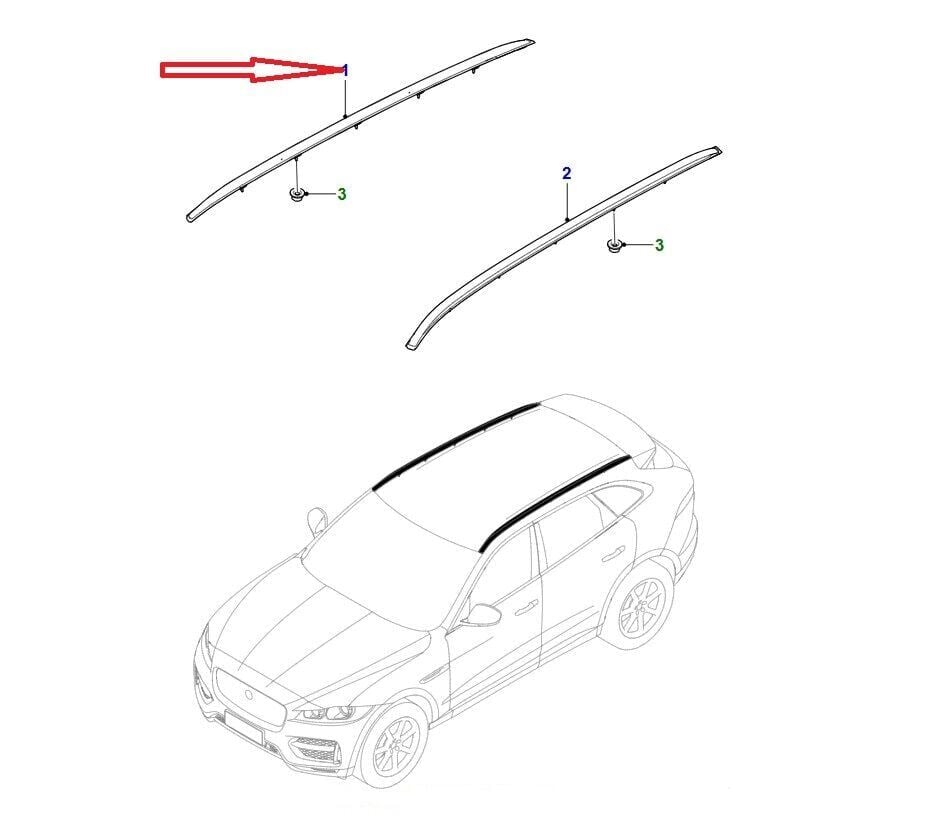 T4A6067 - TAVAN ÇITASI SAĞ (F-PACE) - Jaguar