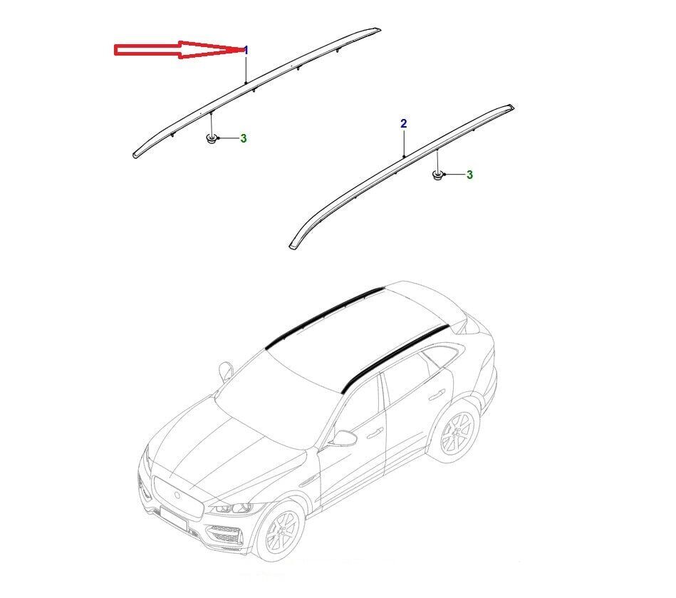 T4A6067 - TAVAN ÇITASI SAĞ (F-PACE) - Jaguar