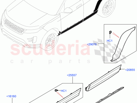 LR136888 - ARKA ÇAMURLUK BAKALİT SAĞ (NEW EVOQUE) - Land Rover