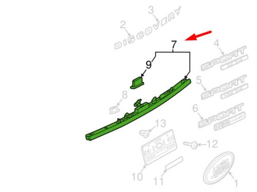 LR088990 - ARKA PLAKA LAMBA PANELİ (DİSCOVERY SPORT) - Land Rover