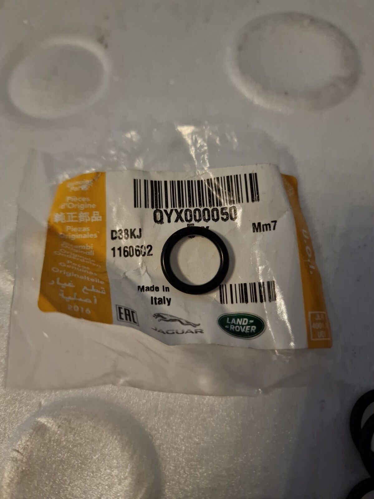 QYX000050 - DİREKSİYON BORU O-RING RR-2 - Land Rover