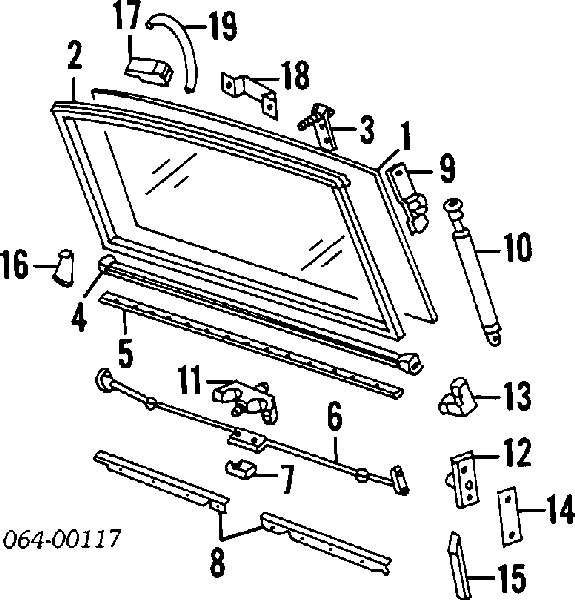 ALR6230 - ARKA BAGAJ CAMI KAPAKLI (CLR) - Oem