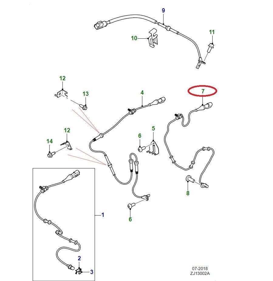 C2Z27836 - ÖN ABS SENSÖRÜ (XF) - Jaguar