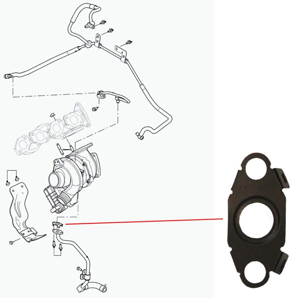 LR022742 - TURBO BORU CONTASI 4.4L TDV8 (VOGUE/SPORT) - Land Rover