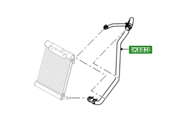 PIH500180 - RADYATÖR SOĞUTUCU HORTUMU (3.6) - Land Rover