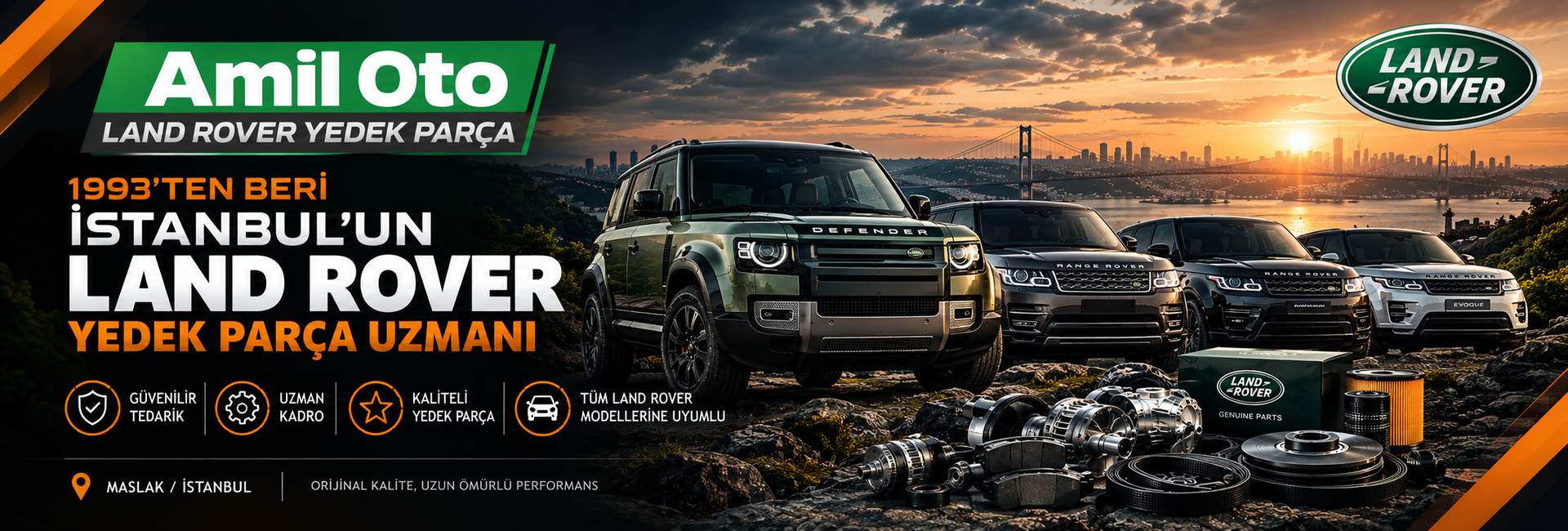 1993’ten Beri İstanbul’un Land Rover Yedek Parça Uzmanı - Amil Oto