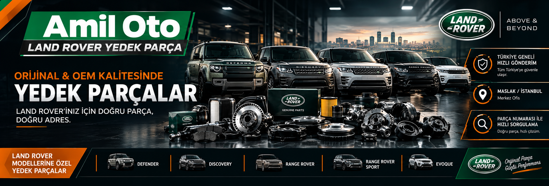 Land Rover yedek parça parça numarası ile arama - Amil Oto İstanbul